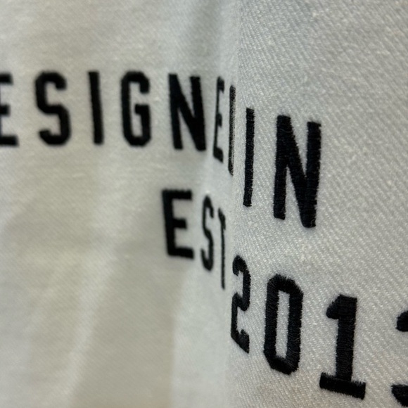 Off-White Italic linen Varsity Jacket - 52 - Brand New - Picture 13 of 14